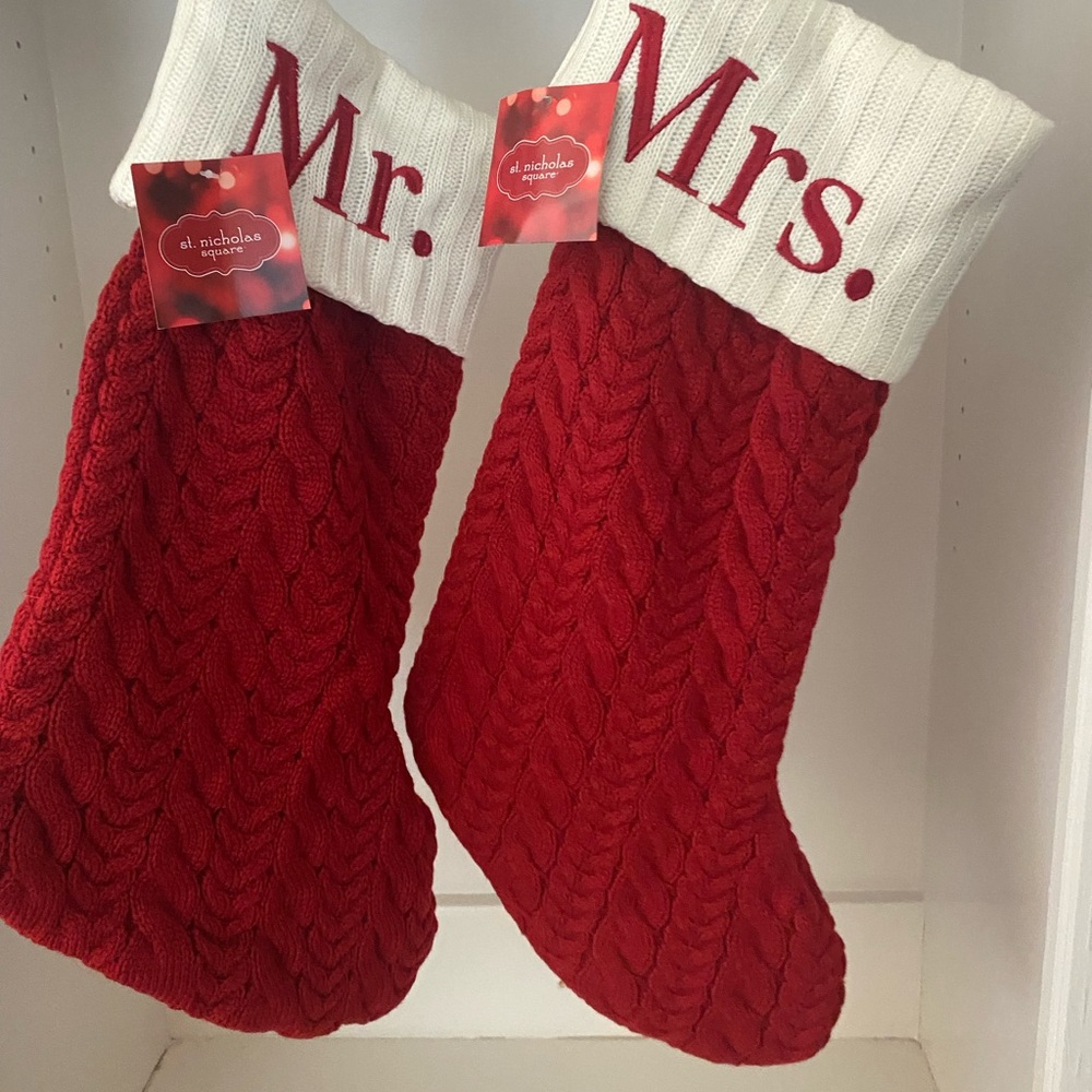 Mr. & Mrs. Christmas Stockings - Picture 2 of 9